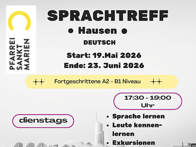 Deutsch-Sprachtreff für Fortgeschrittene in Hausen