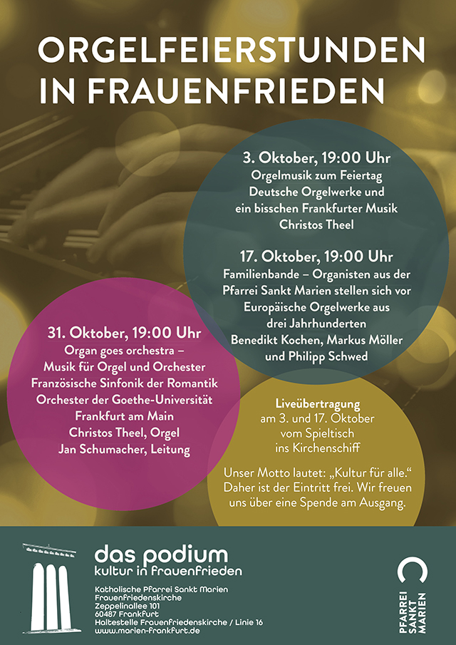 NEU Plakat Orgelfeierstunden 2026 DIN A4